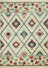3' x 5' Ivory Polypropylene Area Rug