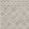 3' x 5' Sand Geometric Diamond Wool Area Rug