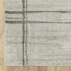 3' x 5' Grey Teal Beige and Tan Geometric Power Loom Stain Resistant Area Rug