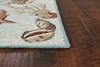 3' x 5' Blue Corals and Shells Area Rug