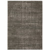 3' x 5' Charcoal Grey Ivory Tan and Brown Abstract Power Loom Stain Resistant Area Rug