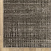 3' x 5' Charcoal Grey Ivory Tan and Brown Abstract Power Loom Stain Resistant Area Rug