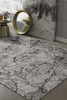 3' x 5' Ivory or Grey Abstract Area Rug