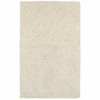 3' x 5' Modern Shag Ivory Indoor Area Rug