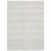 3' x 5' White and Grey Geometric Power Loom Stain Resistant Area Rug