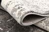 3' x 5' Gray Damask Dhurrie Area Rug