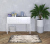 3' x 5' Grey Ivory Charcoal Tan Black and Beige Abstract Power Loom Area Rug