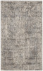 3' x 5' Beige & Grey Abstract Power Loom Non Skid Polypropylene Area Rug