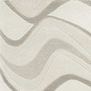 3' x 5' Ivory Hand Tufted Abstract Waves Indoor Area Rug