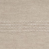 3' x 5' Beige Chain Stitch Hand Woven Wool Indoor Area Rug