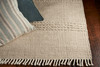3' x 5' Beige Chain Stitch Hand Woven Wool Indoor Area Rug