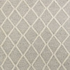 3' x 5' Grey Braided Diamonds Wool Indoor Area Rug