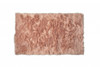3' x 5' Dusty Rose Faux Fur Non Skid Area Rug