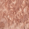 3' x 5' Dusty Rose Faux Fur Non Skid Area Rug