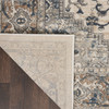 3' x 5' Ivory and Grey Oriental Power Loom Non Skid Area Rug