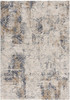 3' x 5' Beige Abstract Printed Area Rug