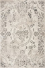 3' x 5' Grey Floral Vines Area Rug