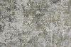 3' x 5' Green Gray and Ivory Abstract Distressed Stain Resistant Area Rug