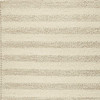 3' x 5' White Ivory Hand Woven Knobby Cornish Stripe Indoor Area Rug