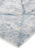 3' x 5' Blue Gray and Ivory Abstract Distressed Stain Resistant Area Rug