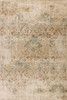 3' x 5' Champagne Beige Machine Woven Damask Indoor Area Rug
