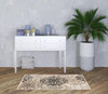 3' x 5' Beige and Gray Medallion Power Loom Stain Resistant Area Rug