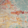 3' x 5' Sealife Abstract Power Loom Non Skid Area Rug