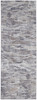3' x 8' Taupe Tan and Orange Abstract Power Loom Distressed Stain Resistant Runner Rug