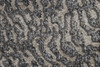 3' x 8' Gray Taupe and Ivory Abstract Power Loom Stain Resistant Runner Rug