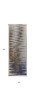 3' x 8' Blue Orange and Gray Abstract Power Loom Runner Rug