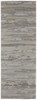 3' x 8' Ivory Tan and Brown Abstract Power Loom Distressed Stain Resistant Runner Rug