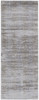 3' x 8' Taupe Silver and Tan Abstract Power Loom Runner Rug