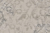 3' x 8' Ivory Gray and Black Abstract Stain Resistant Runner Rug