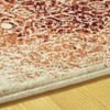 3' x 8' Orange Medallion Stain Resistant Runner Rug