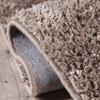 3' x 8' Taupe Tufted Handmade Stain Resistant Runner Rug