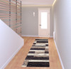 3' x 8' Chocolate Patchwork Power Loom Stain Resistant Runner Rug