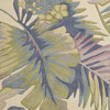4' x 5' Pastel Tropical Leaves Wool Indoor Area Rug