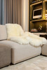 4' x 5' Natural Rectangular Sheepskin Area Rug