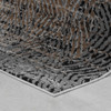 4' x 6' Brown Geometric Polypropylene Area Rug