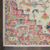 4' x 6' Pink and Ivory Southwestern Dhurrie Area Rug