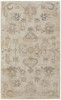 4' x 6' Ivory & Gray Abstract Power Loom Distressed Rectangle Area Rug