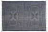 4' x 6' Blue and Ivory Dhurrie Area Rug