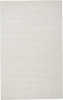 4' x 6' White Hand Woven Distressed Area Rug