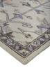 4' x 6' Ivory and Gray Wool Floral Tufted Handmade Stain Resistant Area Rug