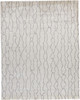 4' x 6' Ivory and Gray Abstract Hand Woven Area Rug