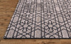 4' x 6' Taupe Black and Gray Wool Paisley Tufted Handmade Area Rug