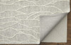 4' x 6' Taupe and Ivory Wool Abstract Tufted Handmade Stain Resistant Area Rug