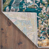4' x 6' Blue Gold and Grey Abstract Power Loom Stain Resistant Area Rug