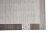 4' x 6' Gray Silver and Black Wool Hand Knotted Stain Resistant Area Rug