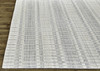 4' x 6' Ivory and Blue Striped Hand Woven Area Rug